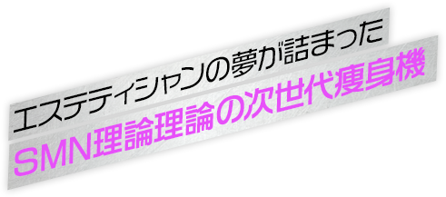 エステティシャンの夢が詰まったソニックメソニードル理論の次世代痩身機